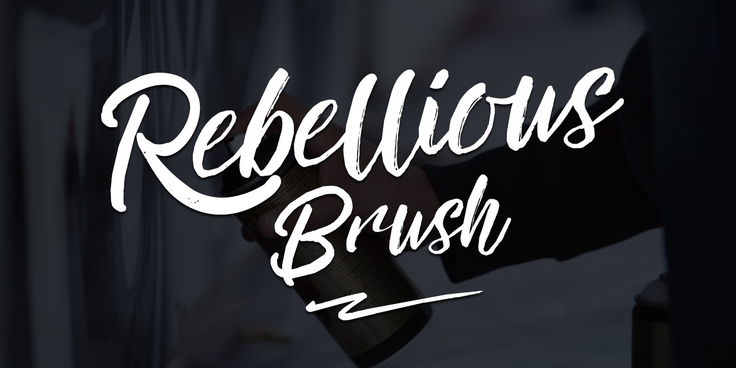 Rebellious Brush Font